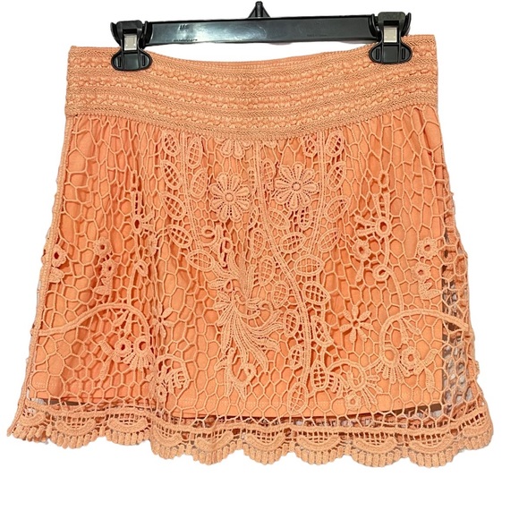 NWT Topshop Lace Mini Skirt - Picture 4 of 8